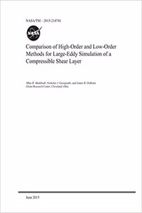 Comparison of High-Order and Low-Order Methods for Large-Eddy Simulation of a Compressible Shear Layer