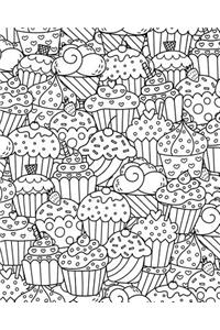 Bullet Journal Notebook Cupcakes Pattern 2