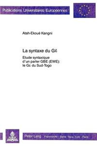 La Syntaxe Du G