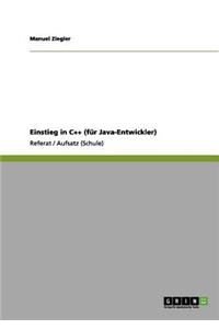Einstieg in C++ (für Java-Entwickler)