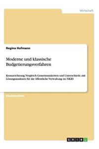 Moderne und klassische Budgetierungsverfahren