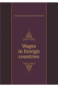 Wages in Foreign Countries