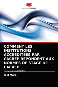 Comment Les Institutions Accréditées Par Cacrep Répondent Aux Normes de Stage de Cacrep