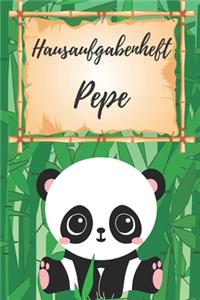 Hausaufgabenheft Pepe