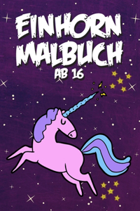 Einhorn Malbuch ab 16