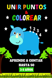 Unir Puntos & Colorear - Aprende a Contar Hasta 50 - 3-5 Años
