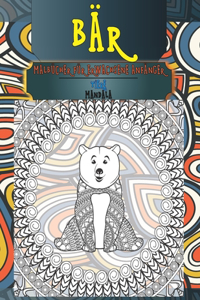 Malbücher für Erwachsene Anfänger - Mandala - Tiere - Bär