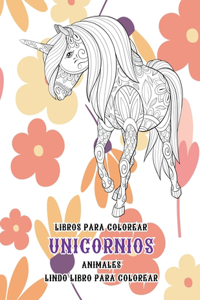 Libros para colorear - Lindo libro para colorear - Animales - Unicornios