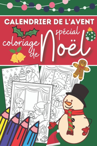 Calendrier de l'avent spécial coloriage de Noël