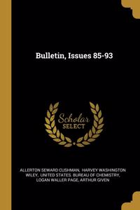 Bulletin, Issues 85-93