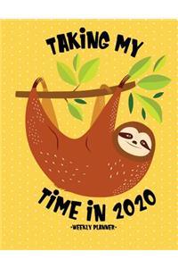 Taking My Time in 2020 Weekly Planner