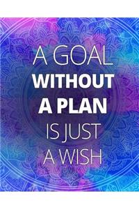 A goal without a plan is just a wish