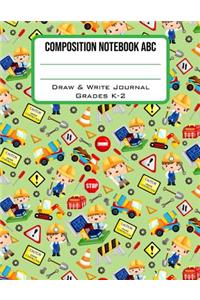 Composition Notebook ABC Draw & Write Journal Grades K-2