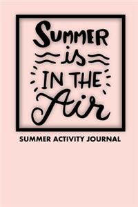 Summer Is In The Air Summer Activity Journal