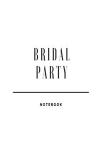 Bridal Party Notebook