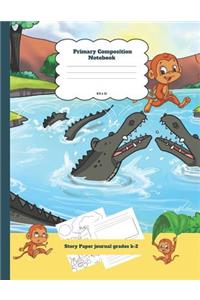 Primary Composition Notebook Story Paper Journal Grades K-2