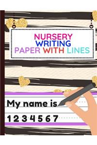 Nursery Writing Paper with Lines