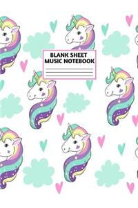 Blank Sheet Music Notebook