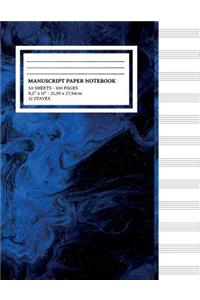 Manuscript Paper Notebook