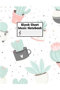 Blank Sheet Music Notebook
