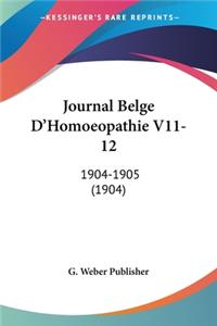 Journal Belge D'Homoeopathie V11-12