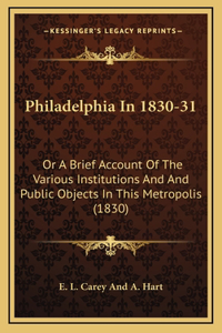 Philadelphia In 1830-31