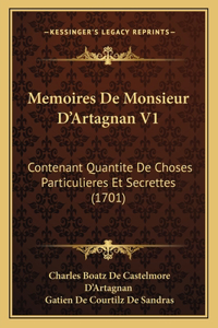 Memoires De Monsieur D'Artagnan V1