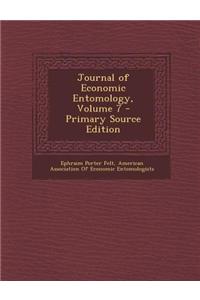 Journal of Economic Entomology, Volume 7
