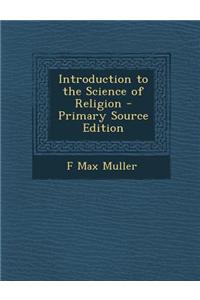 Introduction to the Science of Religion