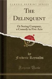 The Delinquent: Or Seeing Company, a Comedy in Five Acts (Classic Reprint)