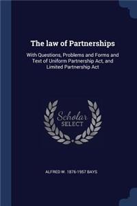 The law of Partnerships