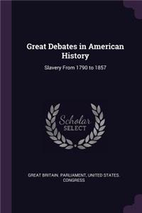 Great Debates in American History