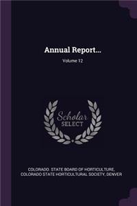 Annual Report...; Volume 12