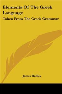 Elements Of The Greek Language