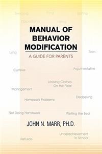 Manual of Behavior Modification