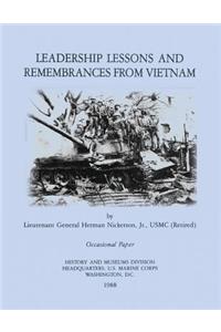 Leadership Lessons and Remembrances from Vietnam