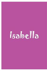 Isabella - Pink Personalized Journal / Notebook / Lined Pages