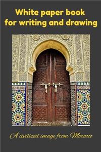 White paper book for writing and drawing