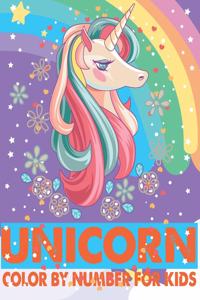 Unicorn Color By Number For Kids