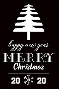 Happy New Year Merry Christmas 2020 Notebook