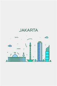 jakarta Minimalist Travel Notebook [Lined] [6x9] [110 pages]
