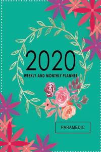 Paramedic planner 2020 Weekly and Monthly