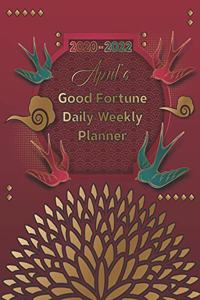 2020-2022 April's Good Fortune Daily Weekly Planner