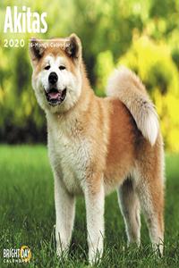 AKITAS WALL CALENDAR 2020