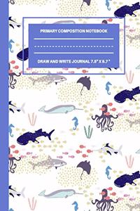 Primary Composition Notebook Draw and Write Journal 7.5