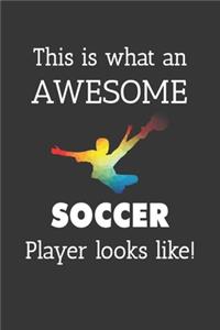 This Is What An Awesome Soccer Player Looks Like Notebook