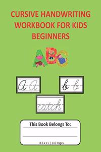 Cursive Handwriting Workbook for Kids Beginners