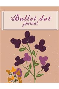 Bullet Dot Journal: Daily Notebook to Write in Bullet Dots & Dot Grid Paper 120 Pages 8.5x11.