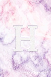 H Weekly Planner 2018-2019