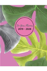 Ten Year Planner 2019 - 2028 Paradise